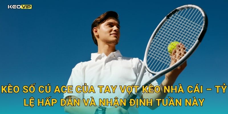 Kèo số cú ace của tay vợt Kèo nhà cái – Tỷ lệ hấp dẫn và nhận định tuần này